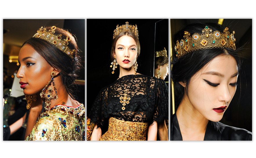gemakkelijk opslaan Millimeter Dolce & Gabbana Golden Crowns – Paris Fashion Week | ggfashionaddict